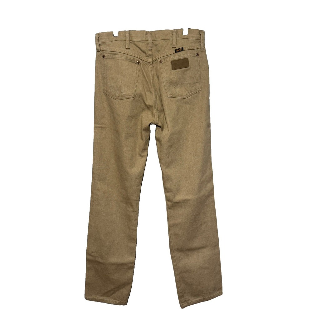 NWOT Wrangler 1013MWZTN Cowboy Cut Jeans 31X34 Tan Regular Fit Western - Picture 2 of 4